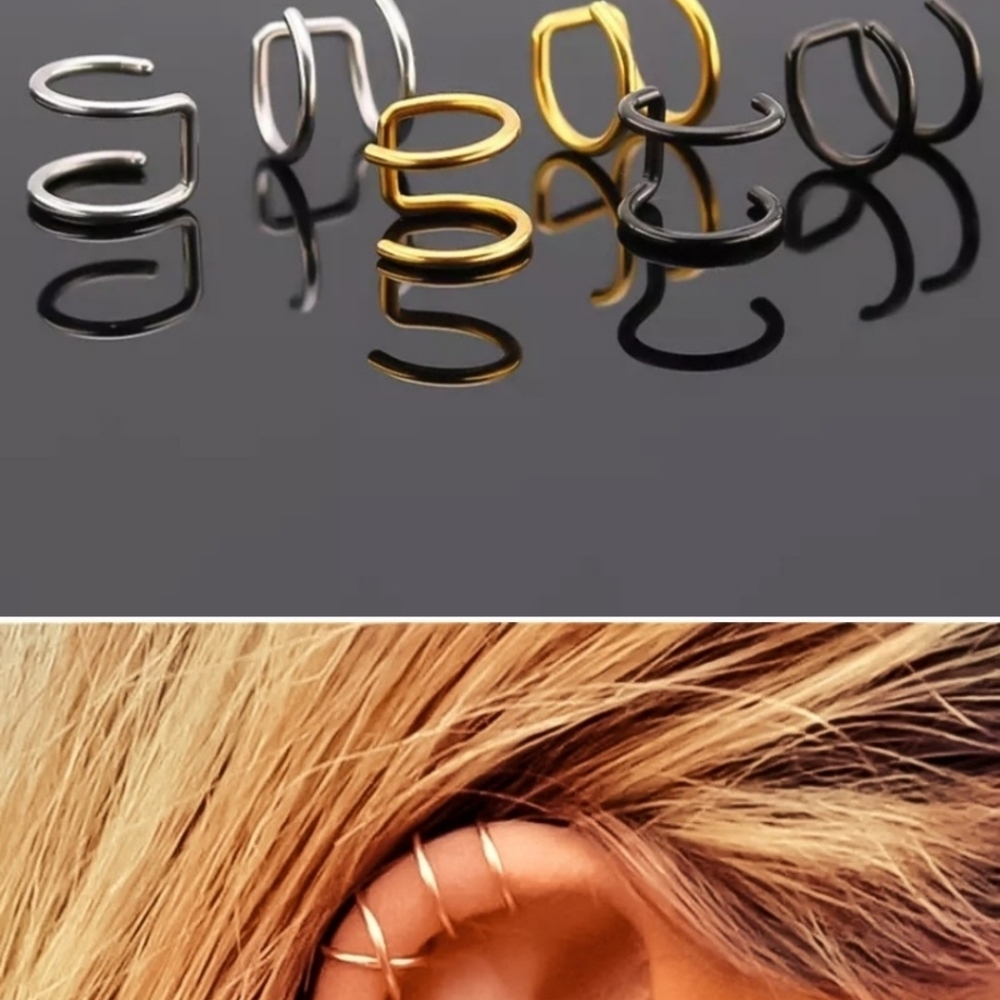 HP🔥🔥NWT Silver Ear Wrap/Cuff - Picture 6 of 7